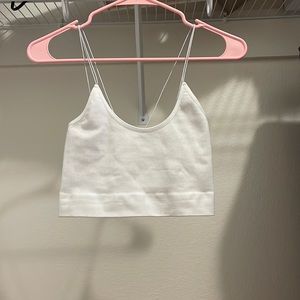 White spaghetti strap tank top